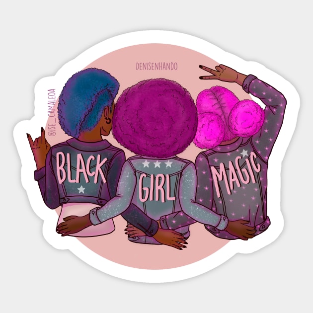 BLACK GIRL MAGIC Sticker by @isedrawing